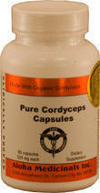 Pure cordyceps in capsules